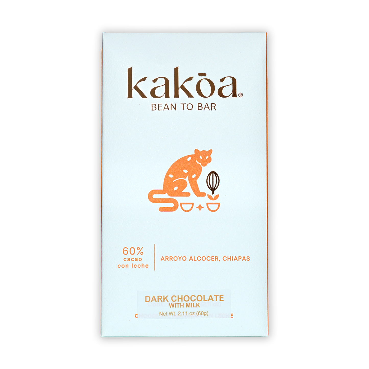 Kakoa Milk Chocolate Arroyo Alcocer 60%