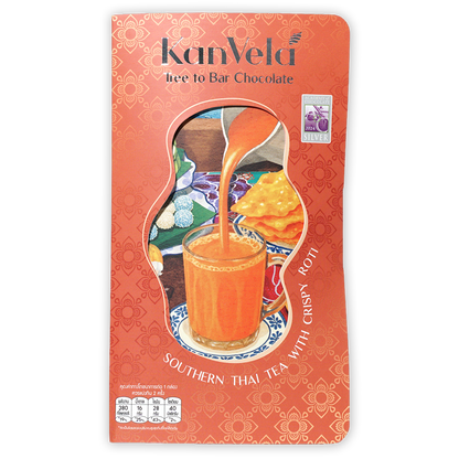 Kanvela Milk Chocolate Southern Thai Tea w/ Crispy Roti 55%