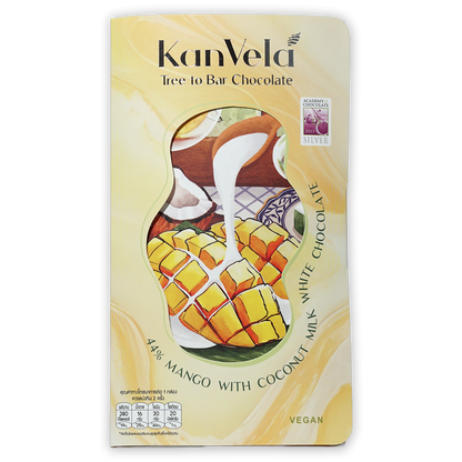 KanVela White Chocolate w/ Mango & Coconut Milk 44%