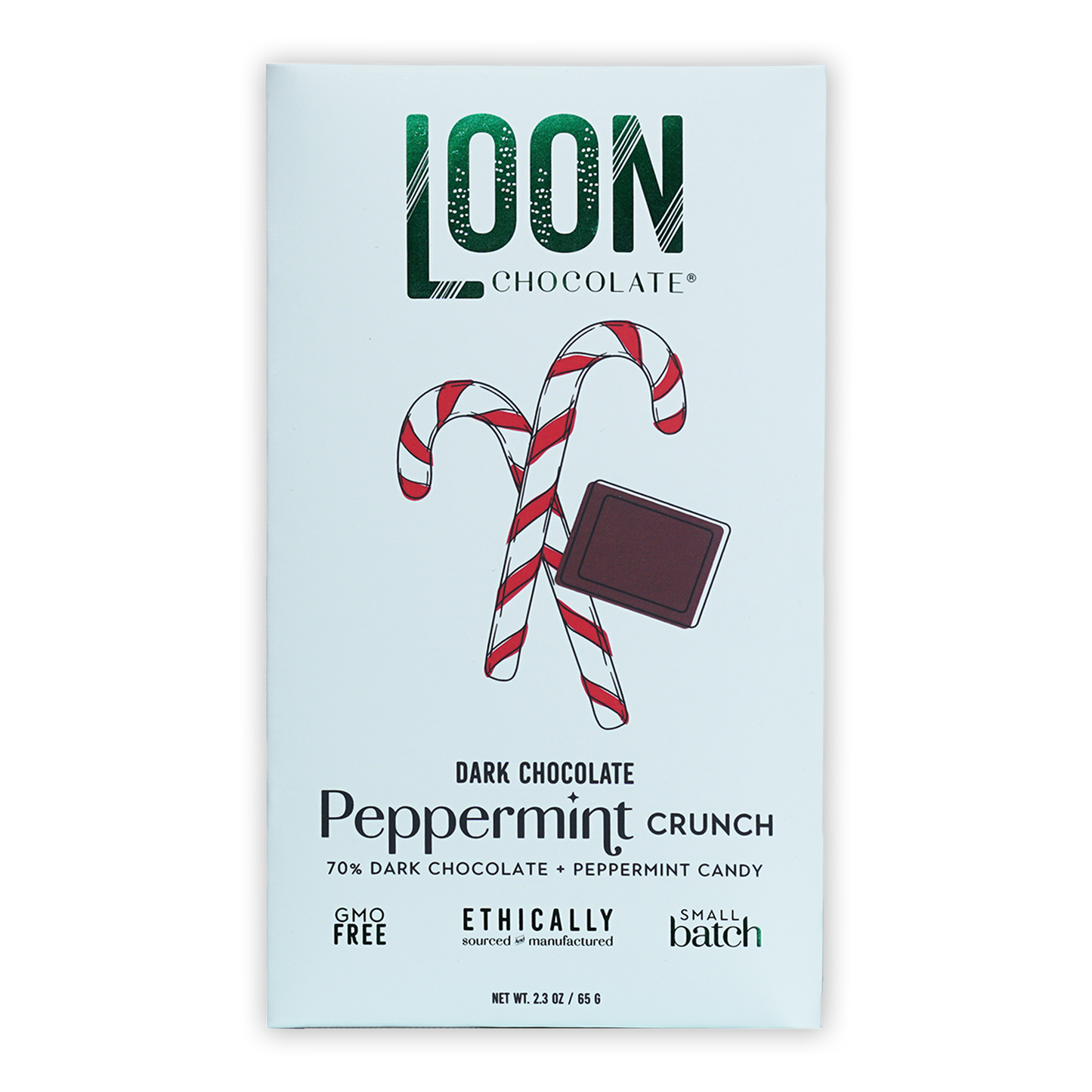 Loon Chocolate Dark Peppermint Crunch 70%
