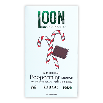 Loon Chocolate Dark Peppermint Crunch 70% (Seasonal)