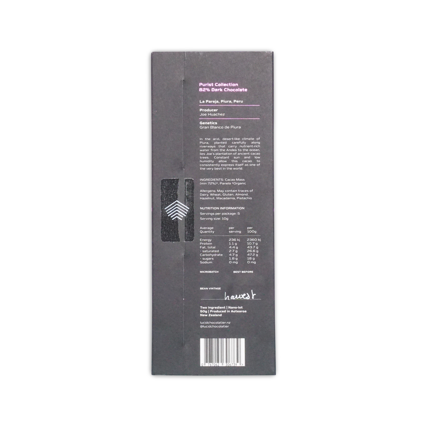 Lucid Chocolatier Piura Blanco 82%