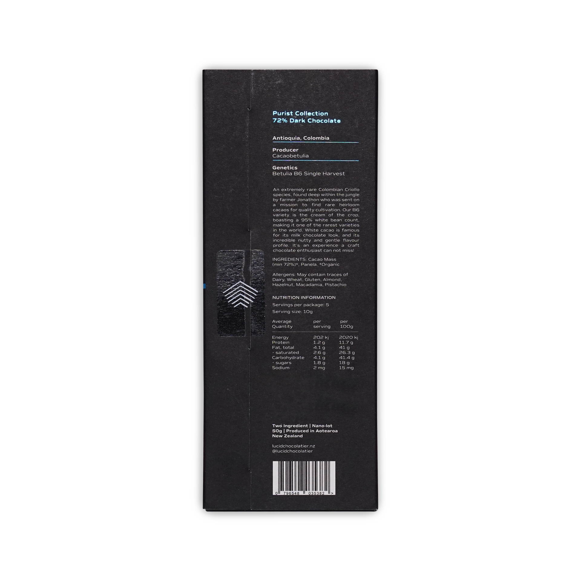 Lucid Chocolatier B6 72%