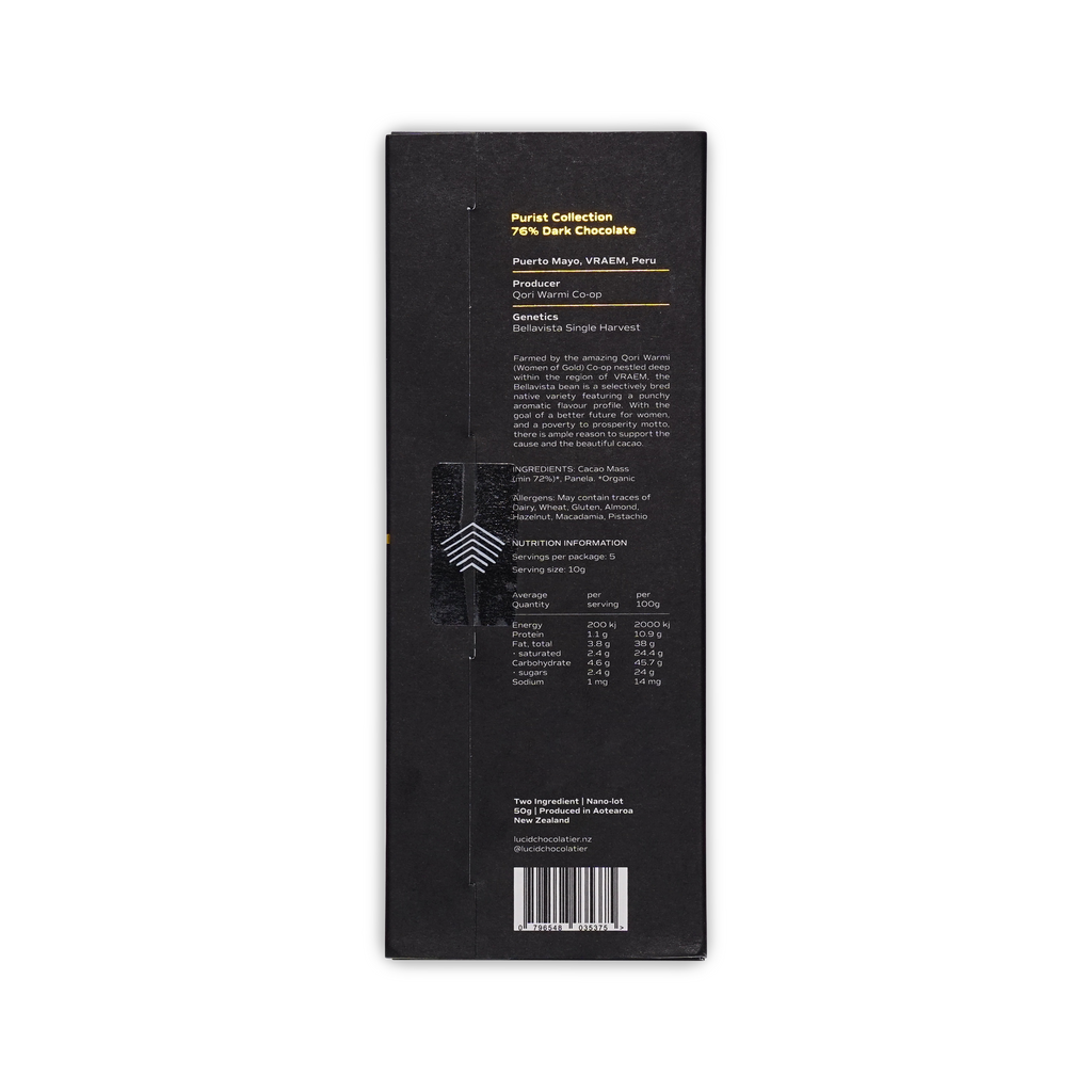 Lucid Chocolatier Ballevista 76%
