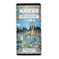 Maeve Cafe Latte Crunch Truffle Bar by Seattle Chocolate, colorful illustrated milk chocolate