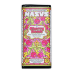 Maeve Cherry Bomb milk and white truffle bar with vibrant pink green cherry design