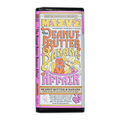 Maeve Peanut Butter Banana Affair truffle bar with pink wrapper and banana characters