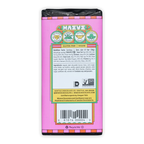Back of Maeve Rainier Cherry Truffle Bar pink wrapper with nutrition facts