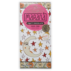 Marana Cusco Milk 50% pink white chocolate bar with moon and stars packaging