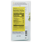 Marana Piura Dark 80% white chocolate bar wrapper with yellow nutrition label and green leaf