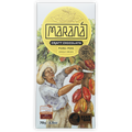 Marana Piura Dark 80% white chocolate bar wrapper with marana logo and cacao harvest illustration