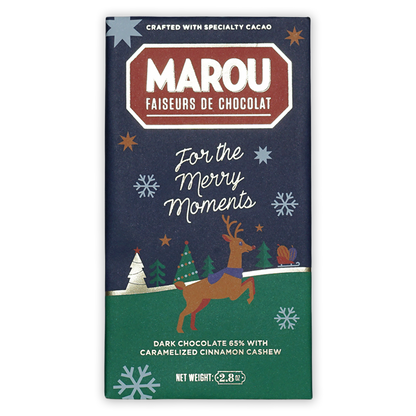 Marou Maison Dark Chocolate Carmelized Cinnamon Cashew 65% (Seasonal)