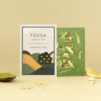 Fossa White Chocolate Matcha & Yuzu bar with textured zest surface