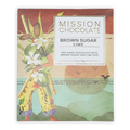 Mission Chocolate brown sugar lime 65% dark chocolate bar in tropical box