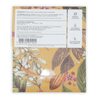 Back of Mission Chocolate Cupuacu 70% bar wrapper with cocoa pod illustration