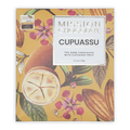 Mission Chocolate Cupuacu 70% dark chocolate bar in yellow wrapper