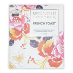 Mission Chocolate Dark French Toast bar in floral box