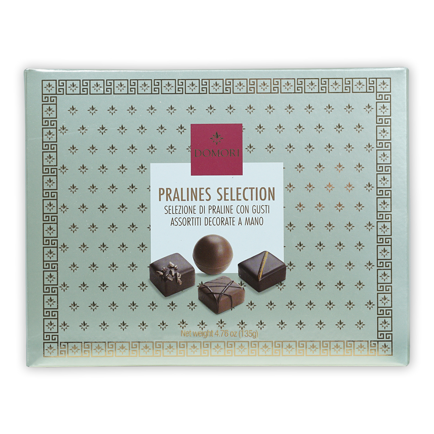 Domori Chocolate Pralines Selection Gift Box (12 pcs)