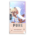 Pure Chocolate Milk Chocolate bar with Cookies & Cream wrapper