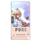 Pure Chocolate Milk Chocolate bar with Cookies & Cream wrapper