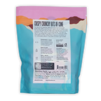 Back of Raaka Waffle Crunch Mini Chocolate Bars 61% 40ct bag