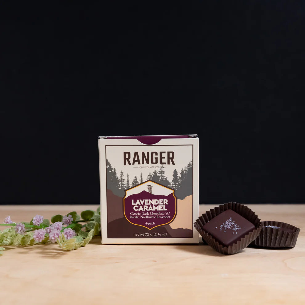 Ranger Chocolate Co. Ranger Lavender Caramels Box 4 pcs