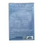 Translucent blue resealable pouch of Ritual Drinking Chocolate Mid Mountain 65% cacao blend