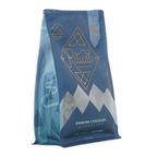 Ritual mid mountain 65% blue pouch with mountain design and gold foil