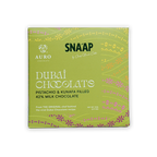 Snaap by Auro 42% milk chocolate box with pistachio kunafa filling