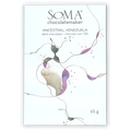 Soma Ancestral Venezuela 70% dark chocolate bar in white wrapper with purple gold swirls