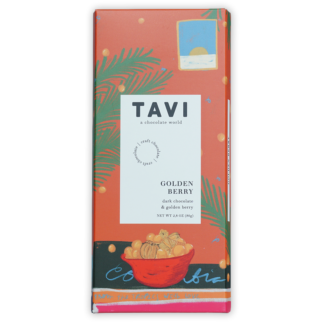 Tavi Dark Chocolate w/ Golden Berry 72%