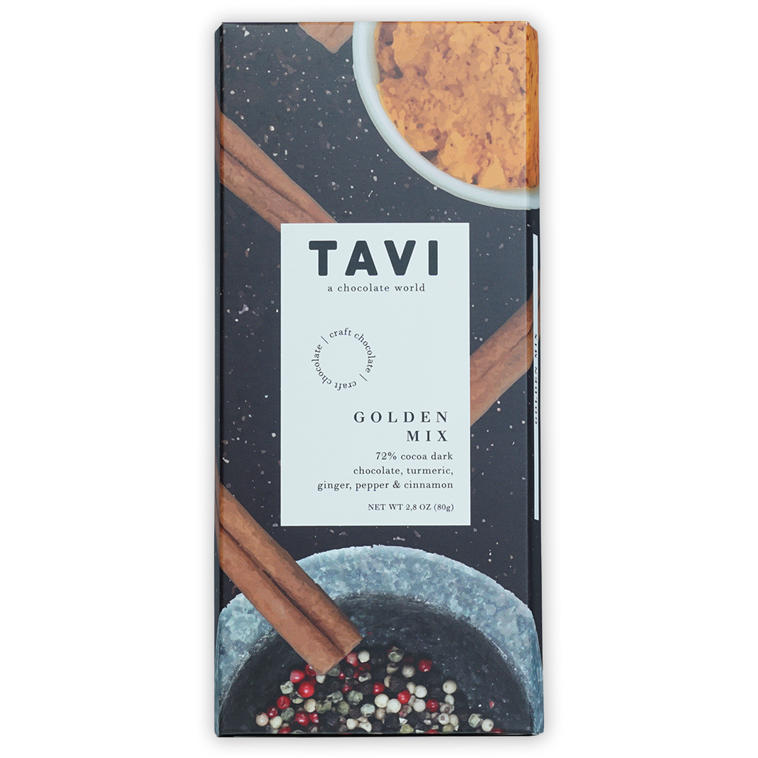 Tavi Dark Golden Mix 72% (Spiced Bar)