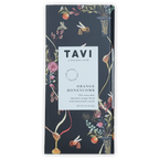 Tavi Dark Orange Honeycomb 72% chocolate bar with floral bee packaging