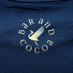 Navy blue Alien Life Is Sweeter w/ Chocolate Tee with cream crane logo
