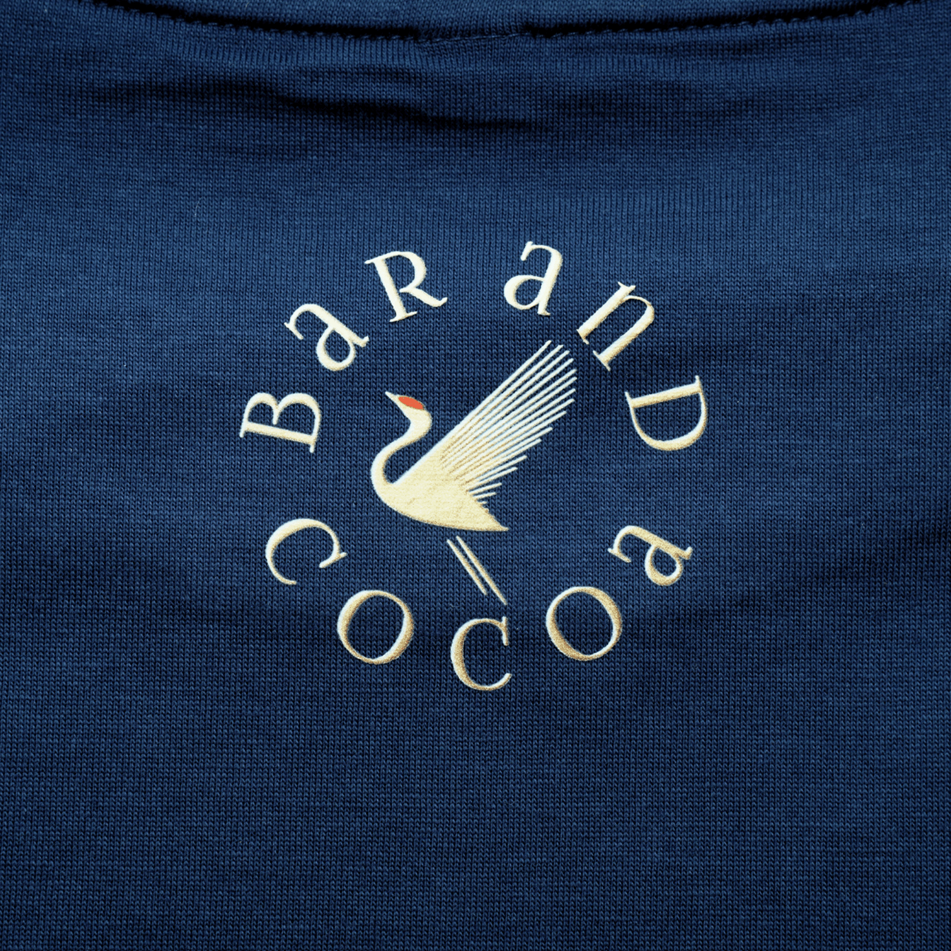 Navy blue Alien Life Is Sweeter w/ Chocolate Tee with cream crane logo