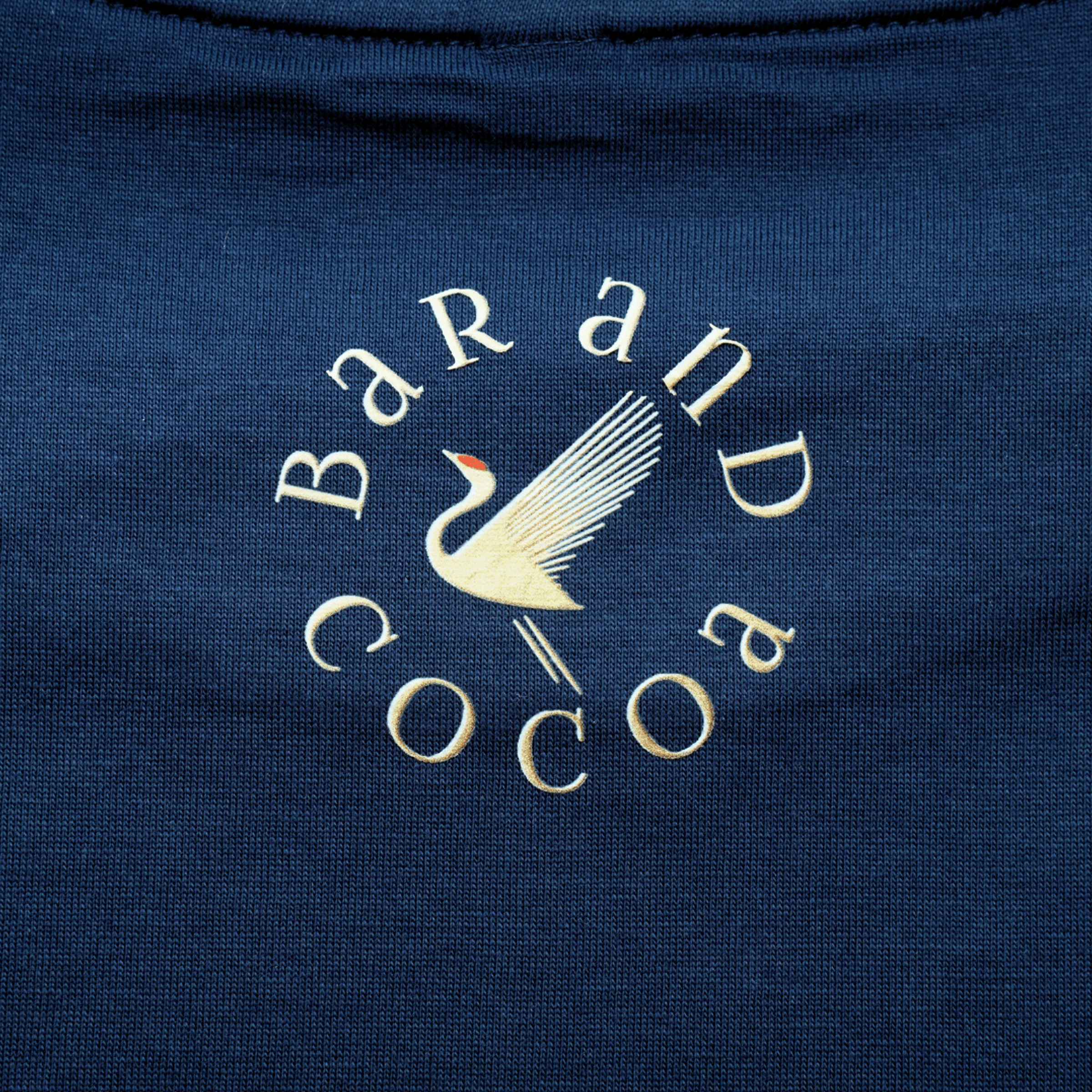 Navy blue Alien Life Is Sweeter w/ Chocolate Tee with cream crane logo