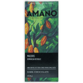 Amano Macoris 70% dark chocolate bar with green orange cocoa pod packaging