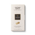 Amedei Toscano Bianco white chocolate bar wrapper with gold accents