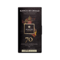Amedei Toscana Blanco de Criollo 70 bar, black box with a map of Peru and gold square logo, 50g