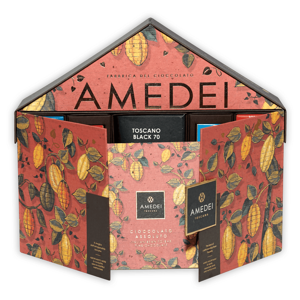 Amedei Toscana Black 70% advent calendar in Fabbrica gift box