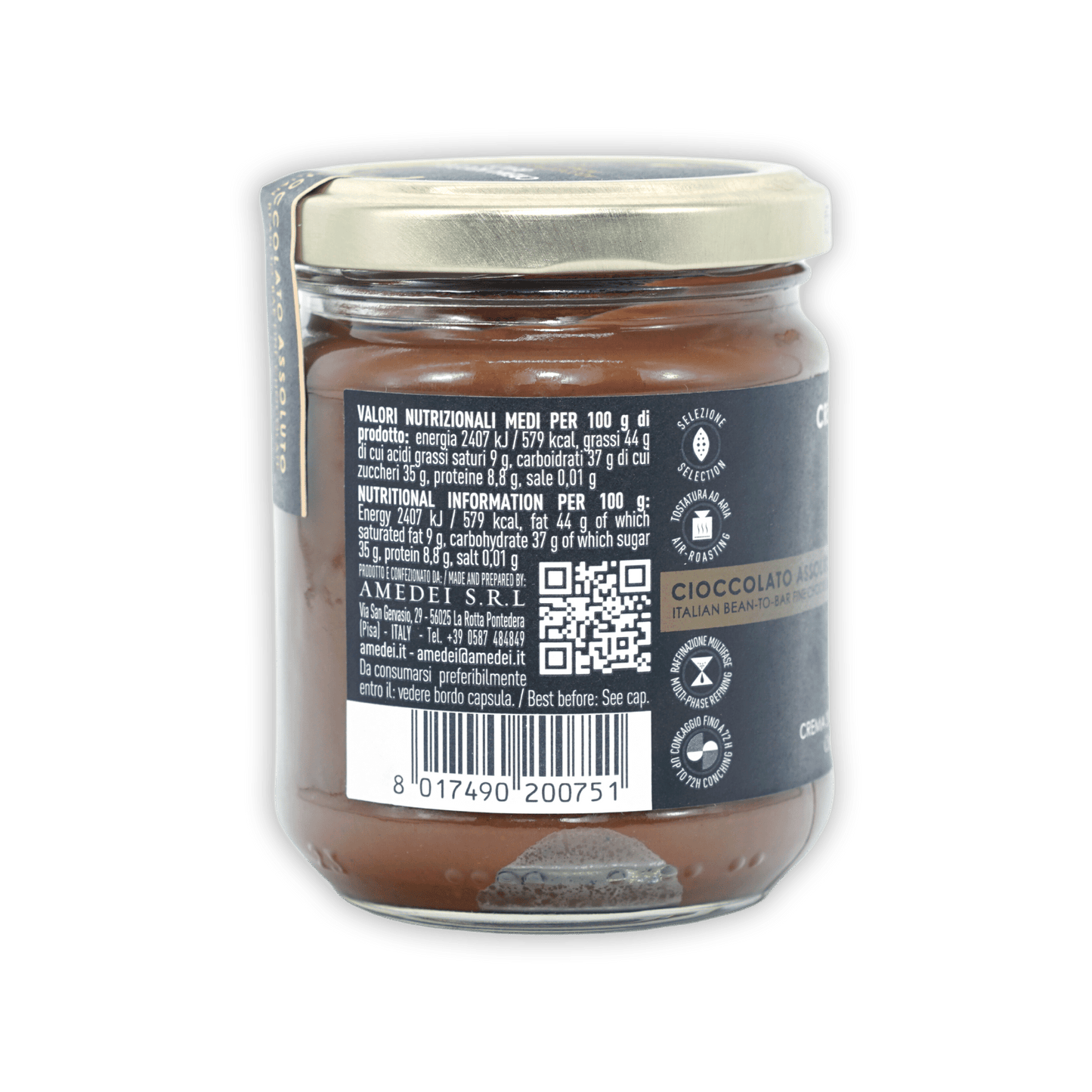 Amedei Crema Nocciola Black