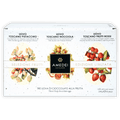 Amedei Toscana limited edition fruit chocolate eggs trio with pistachio, hazelnut, strawberry designs