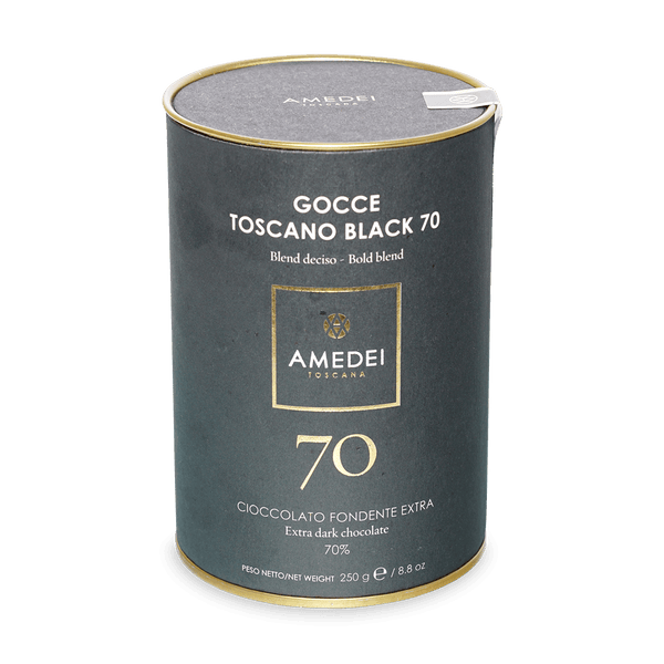 Amedei Toscano Black 70% Dark Chocolate Chips – Bar & Cocoa Amedei Toscano Black 70% Dark Chocolate Chips – Bar & Cocoa