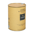 Amedei Toscana flaked chocolate golden tin with yellow speckled exterior