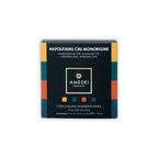 Amedei Toscana dark chocolate bar in striped black box for Napolitains Cru Monorigine