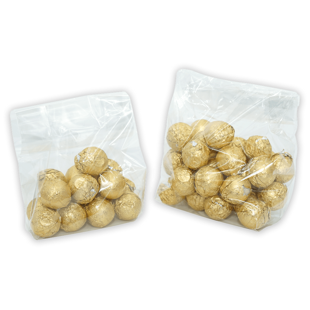 Two bags of Amedei Pralines White with Hazelnut Filling truffles