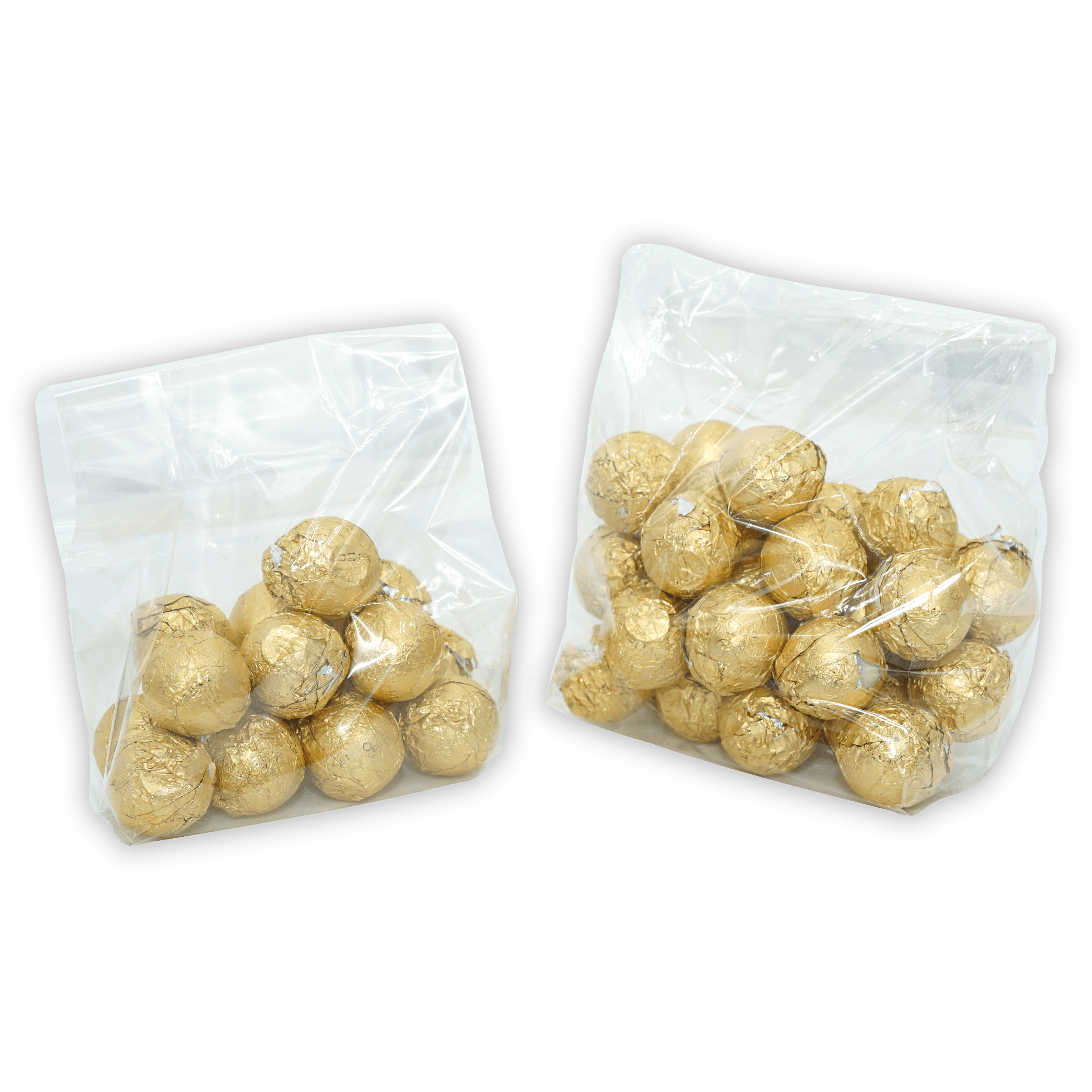 Two bags of Amedei Pralines White with Hazelnut Filling truffles