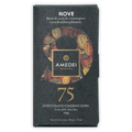 Amedei Signature Nove 75% extra dark chocolate bar in sleek black package