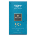 Amedei Toscana Toscano Black 90% chocolate bar with gold lettering