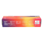 Back of Auro Bulk Baking Chocolate Baton Sticks 55% 1.2kg box with vibrant gradient and nutrition facts